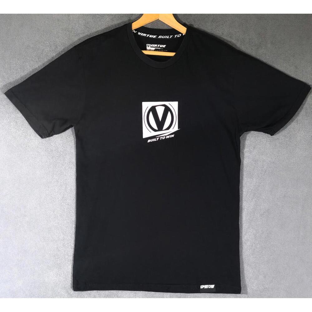 Virtue T-Shirt Large Black Revolutionary War Champs Eagle USA Graphic Tee #2